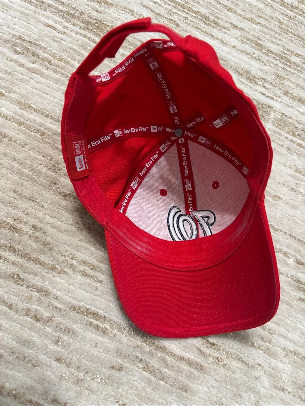 New Era Fits MLB Washington Nationals Red W Cap Baseball Major League